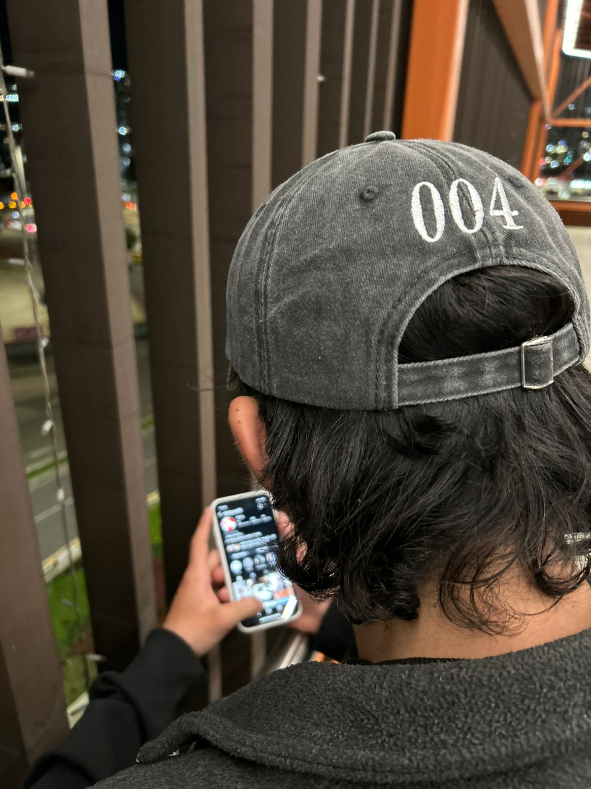 Cap Dad hat Grey wshed 004